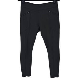 American Giant No BS Zip Pocket Skinny Leggings Pants Moto Green Women's Size 10